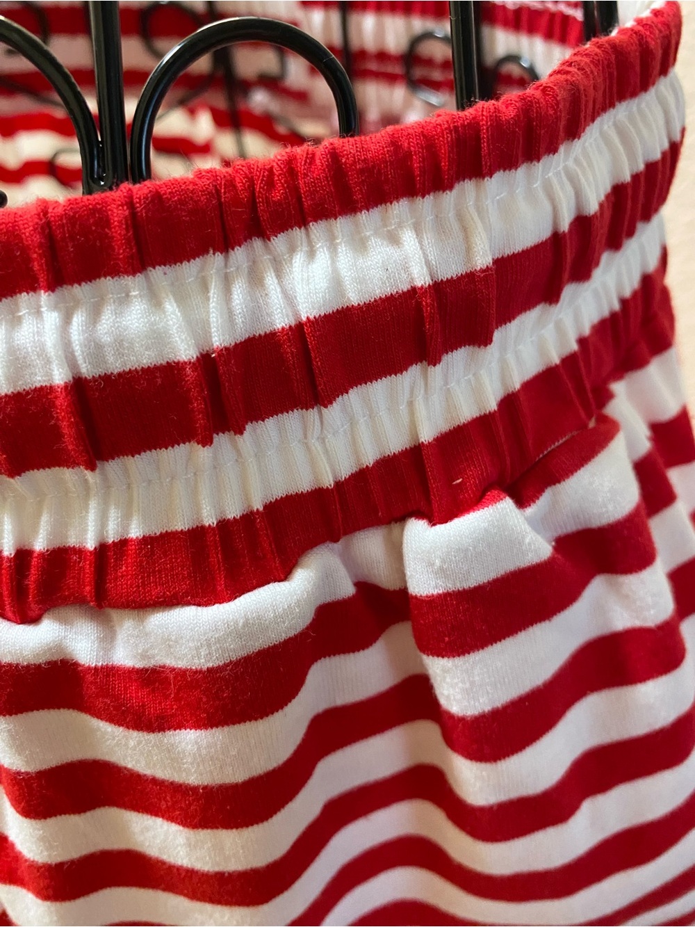 Red & White Striped Women's Two-Piece Pantsuit - Picture 8 of 12